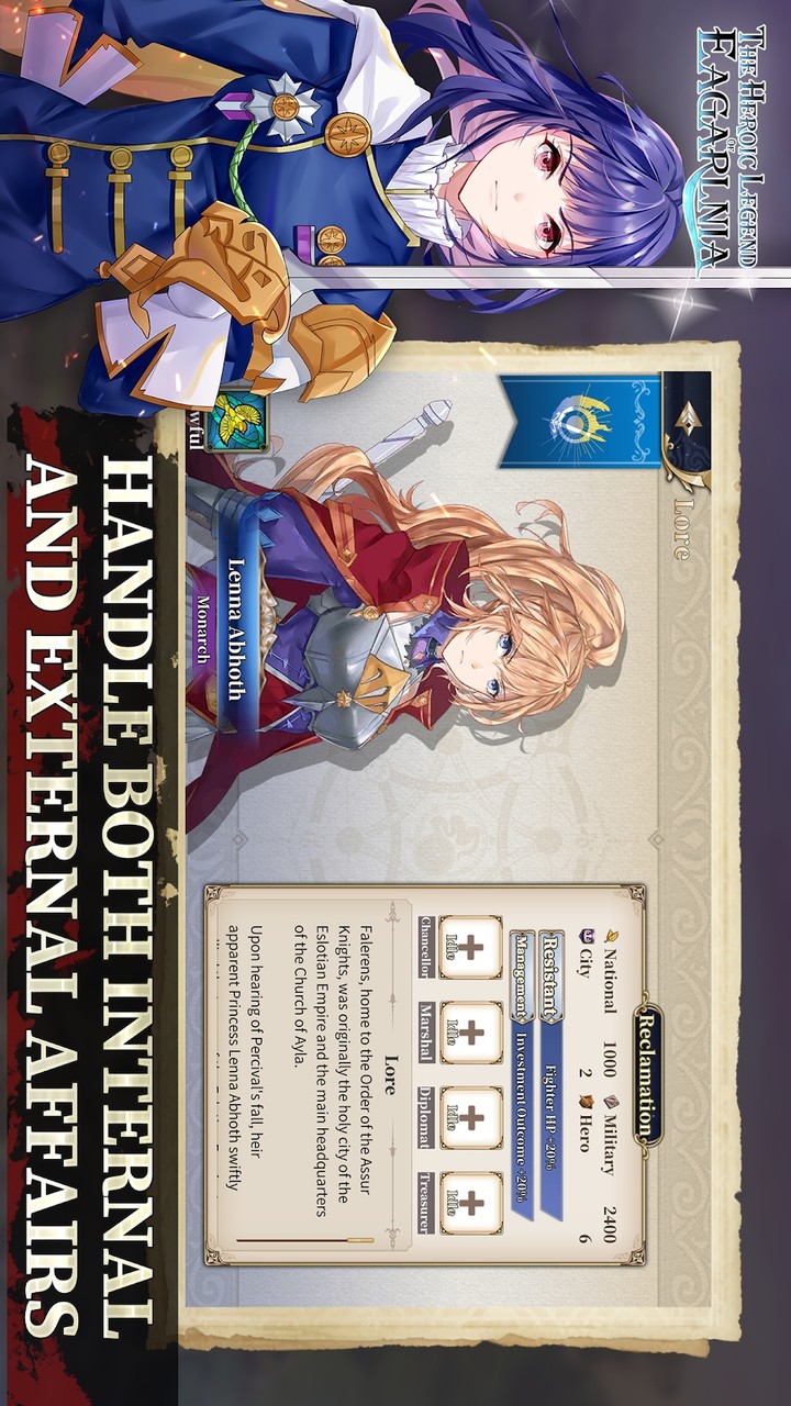 The Heroic Legend of Eagarlnia(Unclock All) screenshot image 4_latestmodsapk.com
