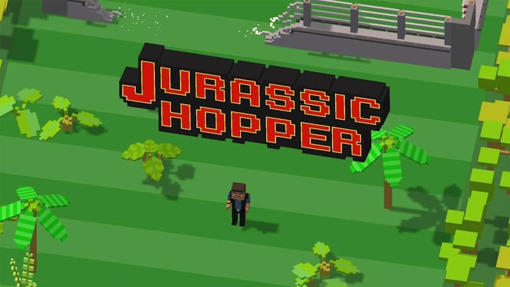 Jurassic Hopper: Crossy Dinosaur Shooter Game screenshot image 1_latestmodsapk.com