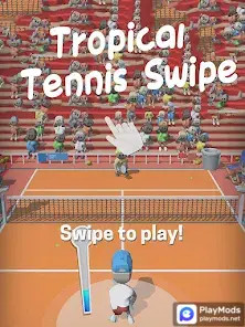 Tropical Tennis Swipe screenshot image 5_latestmodsapk.com