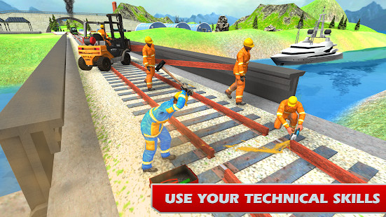Train Bridge Construction: Railroad Building Sim screenshot image 3_latestmodsapk.com