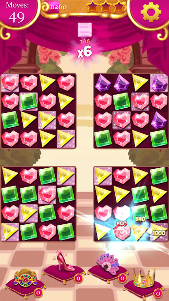 Princess Jewels Fever: Match 3 screenshot image 2_latestmodsapk.com