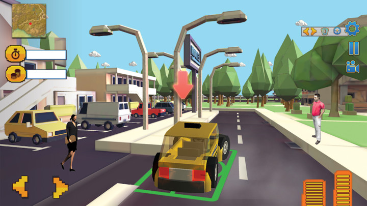 Monster Smashy Cars-Blocky City Driving Adventures screenshot image 1_latestmodsapk.com