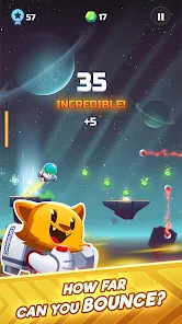 Cosmo Bounce - The craziest space rush ever! screenshot image 2_latestmodsapk.com