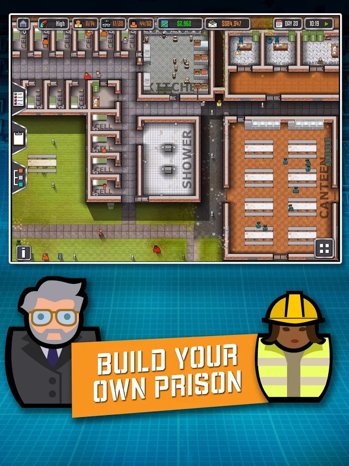 Prison architect(MOD) screenshot image 1_latestmodsapk.com