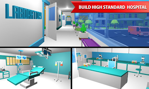 Hospital Craft: Building Doctor Simulator Games 3D screenshot image 1_latestmodsapk.com