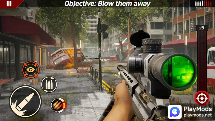 SNIPER ZOMBIE 2: Crime City screenshot image 9_latestmodsapk.com