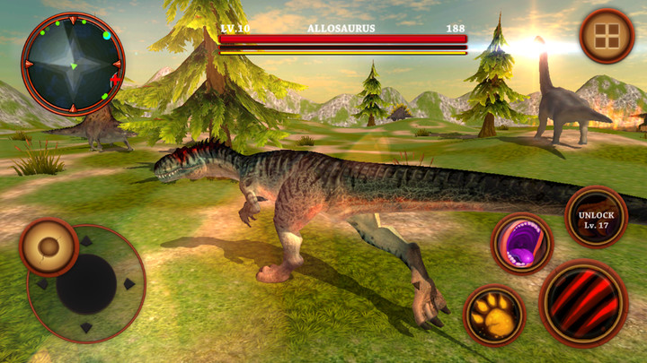 Allosaurus Simulator : Dinosaur Survival Battle 3D screenshot image 11_latestmodsapk.com
