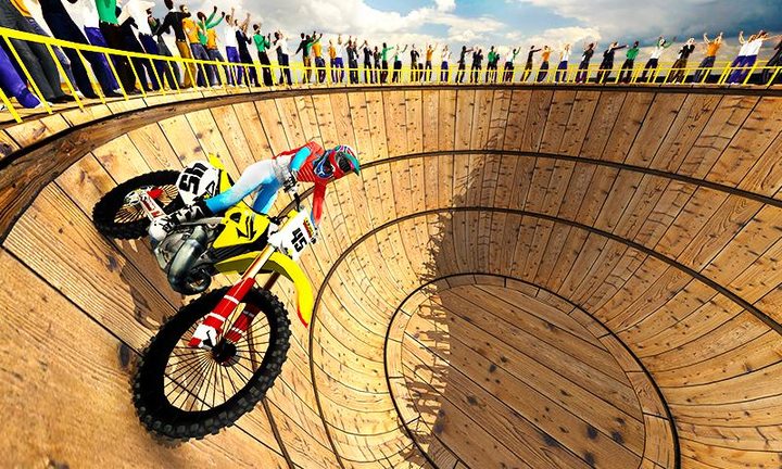 Well of Death Bike Stunt Drive screenshot image 1_latestmodsapk.com