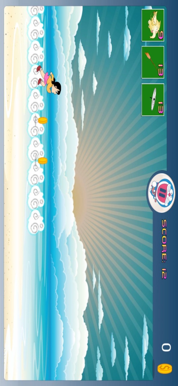 Doraemon: on the cloud 2(A lot of gold coins) screenshot image 4_latestmodsapk.com