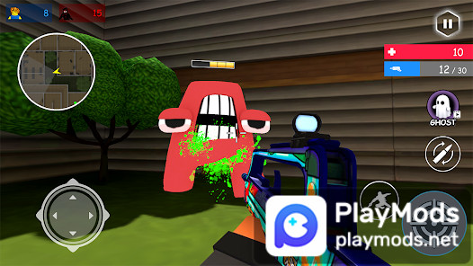 Alphabet Shooter: Survival FPS screenshot image 2_latestmodsapk.com