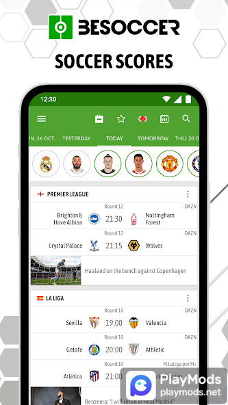 BeSoccer - Soccer Live Score screenshot image 1_latestmodsapk.com