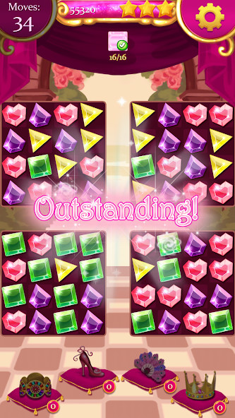 Princess Jewels Fever: Match 3 screenshot image 4_latestmodsapk.com