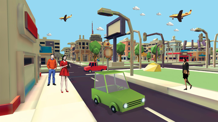 Monster Smashy Cars-Blocky City Driving Adventures screenshot image 2_latestmodsapk.com