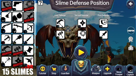 15 Slimes : Action Defence screenshot image 2_latestmodsapk.com