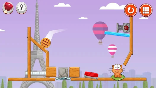 Hungry cat: physics puzzle screenshot image 3_latestmodsapk.com