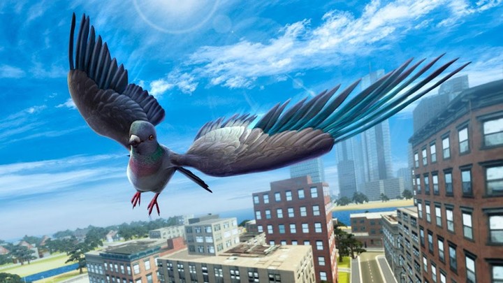City Bird Pigeon Simulator 3D screenshot image 1_latestmodsapk.com
