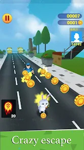 Rabbit Parkour-Subway runner rush race screenshot image 4_latestmodsapk.com