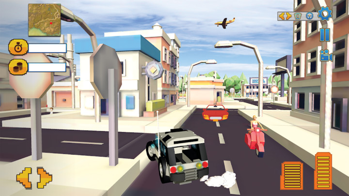 Monster Smashy Cars-Blocky City Driving Adventures screenshot image 8_latestmodsapk.com