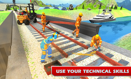 Train Bridge Construction: Railroad Building Sim screenshot image 10_latestmodsapk.com